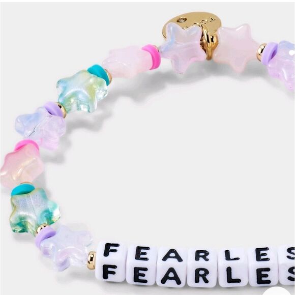 Little Words Project Fearless Beaded Stretch Bracelet - Picture 2 of 10